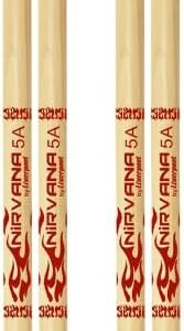 Baqueta Liverpool Nirvana Ecobio 5A madeira Kit com dois pares