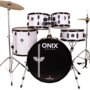 Bateria Acústica Tagima Nagano Onix Smart 22" C/Banco Cor:Rock White