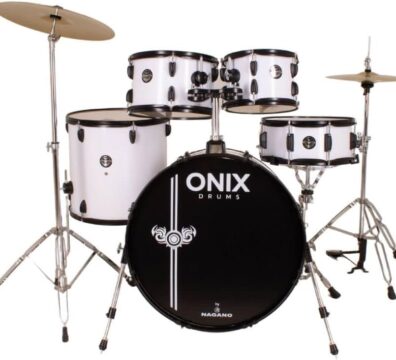 Bateria Acústica Tagima Nagano Onix Smart 22" C/Banco Cor:Rock White