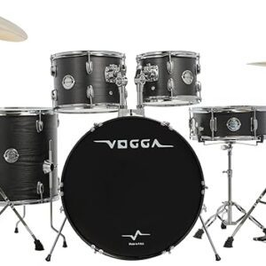 BATERIA ACÚSTICA VOGGA PULSE BUMBO 22" VPD222 MTB (MATTE BLACK)