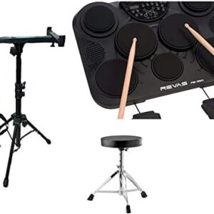 Kit Bateria Eletronica Revas Roland Pb350 + Estante + Banco