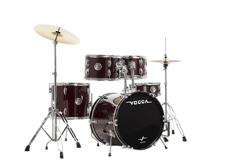 BATERIA ACÚSTICA VOGGA PULSE BUMBO 22" VPD222 WRD (WINE RED)