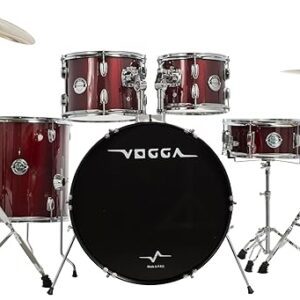 BATERIA ACÚSTICA VOGGA PULSE BUMBO 22" VPD222 WRD (WINE RED)