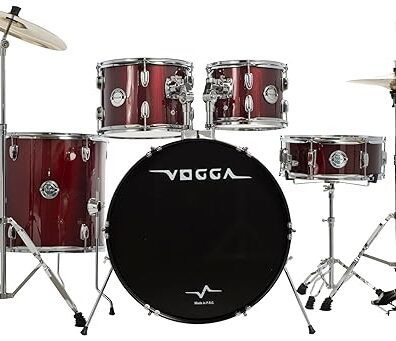 BATERIA ACÚSTICA VOGGA PULSE BUMBO 22" VPD222 WRD (WINE RED)