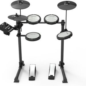 VOGGA Bateria Eletrônica Trigger TD200 - Kit 7 Peças - Preta
