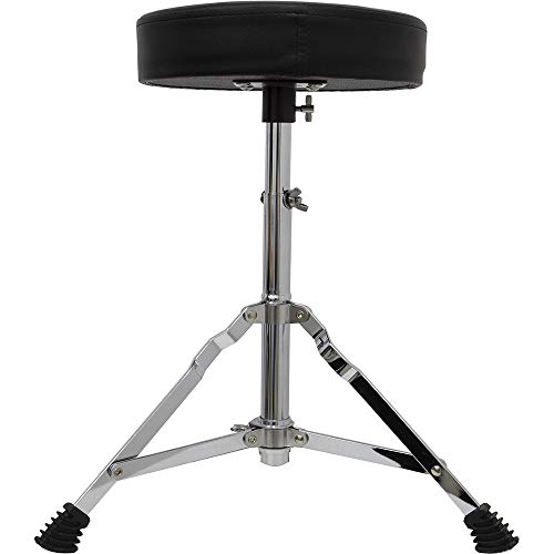 Bateria Acústica 2T Cromada Preto com Banco NY-F1RST