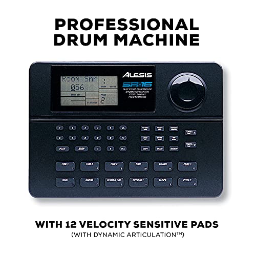 Alesis SR-16 | Studio-Grade Standalone Drum Machine With On-Board Sound Li-brary, Performance Driven I/O and In-Built Effects 100 patterns