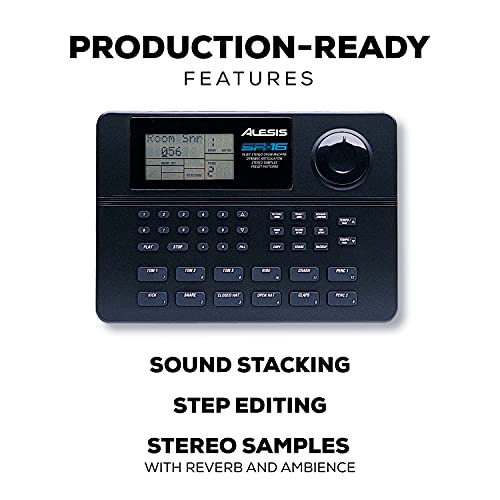 Alesis SR-16 | Studio-Grade Standalone Drum Machine With On-Board Sound Li-brary, Performance Driven I/O and In-Built Effects 100 patterns
