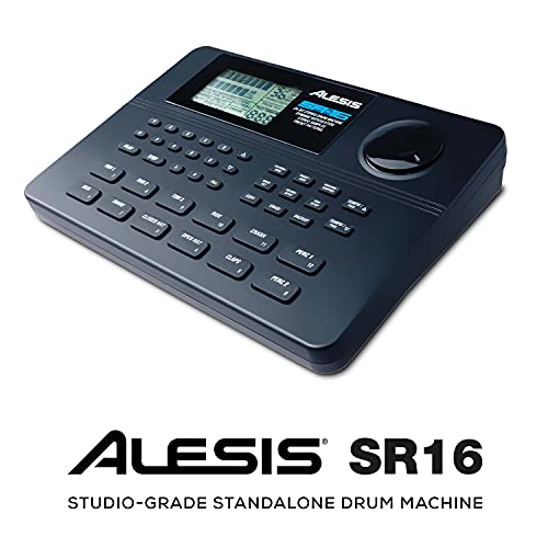 Alesis SR-16 | Studio-Grade Standalone Drum Machine With On-Board Sound Li-brary, Performance Driven I/O and In-Built Effects 100 patterns