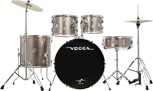 BATERIA ACÚSTICA VOGGA PULSE BUMBO 22" VPD222 CHR (CHROME)