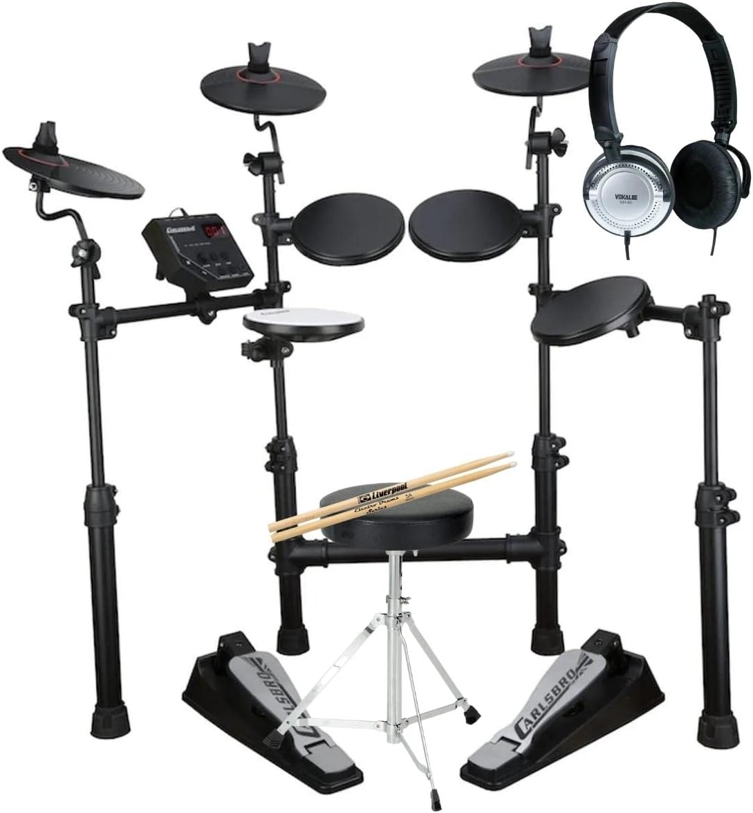 Kit Bateria Eletronica Odery Carlsbro Csd100 + Fone Banco