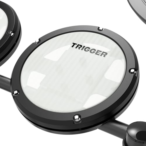VOGGA Bateria Eletrônica Trigger TD200 - Kit 7 Peças - Preta