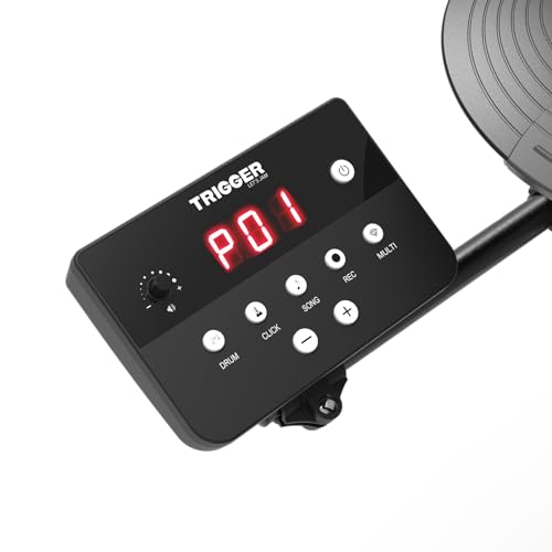 VOGGA Bateria Eletrônica Trigger TD200 - Kit 7 Peças - Preta